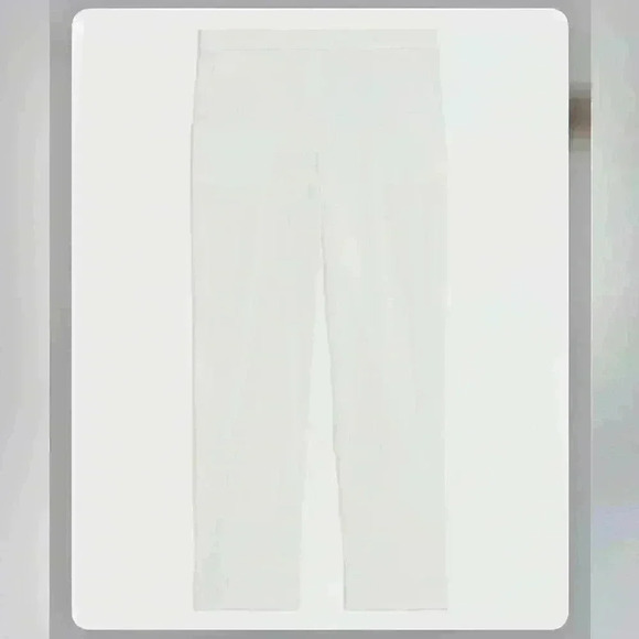 Theory Treeca 'Good Linen' Pull-On Pants in white Size 18 new - Picture 2 of 6
